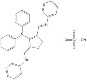 N-Phenyl-N-[5-[(phenylamino)methylene]-2-[(phenylimino)methyl]-1-cyclopenten-1-yl]benzenamine perchlorate
